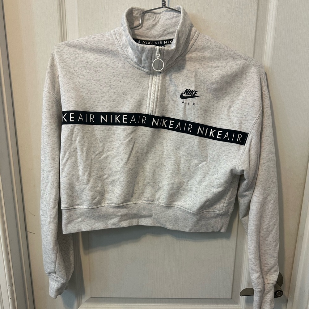 Nike Air cropped quarter zip sweatshirt